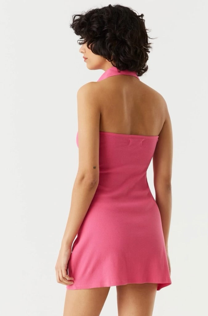 Henley Bodycon Mini Dress