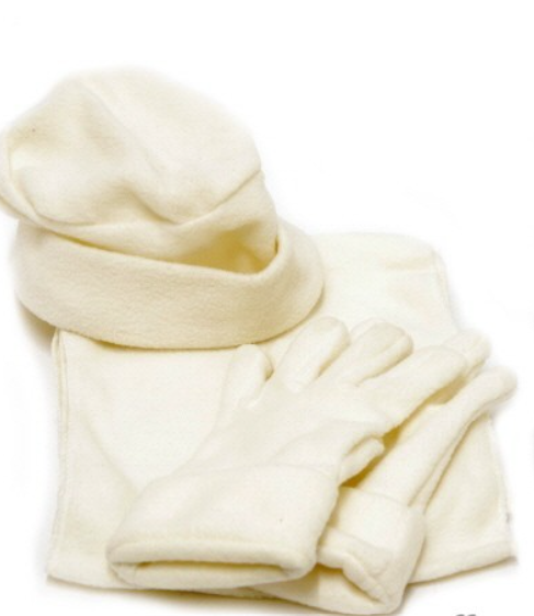 Gloves, hat and scarf set