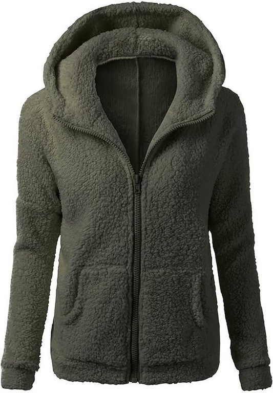 FLUFFY FUZZY FLEECE JACKET