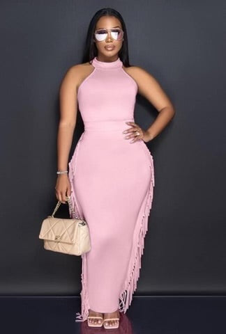 Fringed 2 Piece Skirt Set