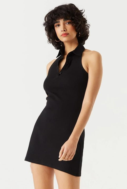 Henley Bodycon Mini Dress
