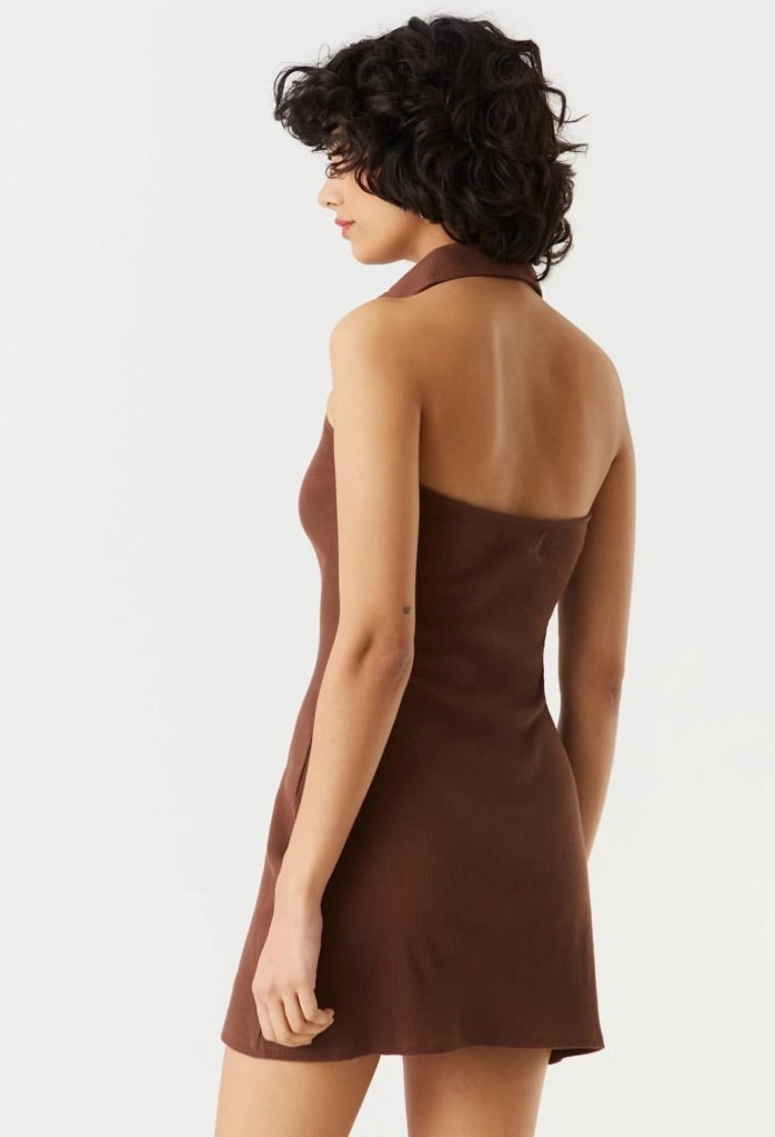Henley Bodycon Mini Dress