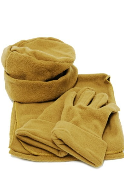 Gloves, hat and scarf set