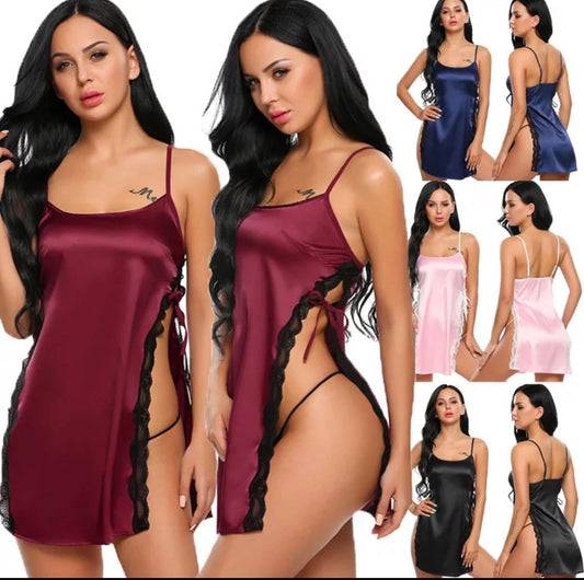 Women's Sexy Sleepwear Lace Chemise Babydoll Nightgown